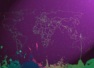 карта мира - обои на рабочий стол
