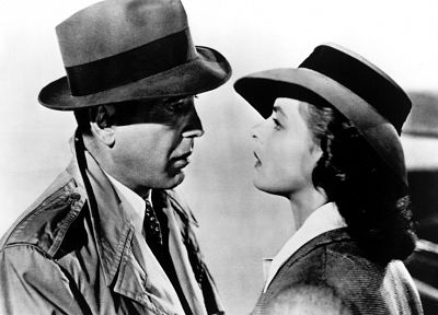 кино, Хамфри Богарт, оттенки серого, Касабланка - случайные обои для рабочего стола
