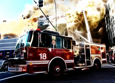 пожарная машина - случайные обои для рабочего стола