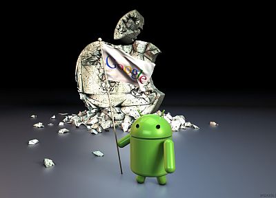 Android, покорять, Google, яблоки - обои на рабочий стол