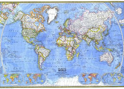 National Geographic, карта мира - случайные обои для рабочего стола