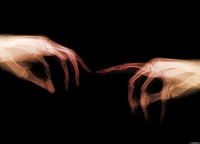 руки, X-Ray, кости - оригинальные обои рабочего стола