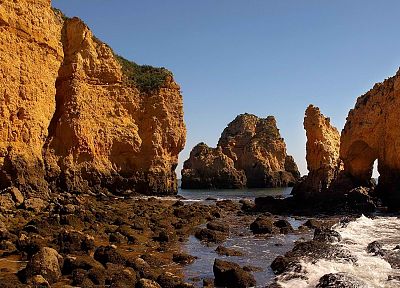 скалы, Португалия - оригинальные обои рабочего стола