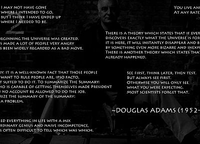 цитаты, Дуглас Адамс - оригинальные обои рабочего стола
