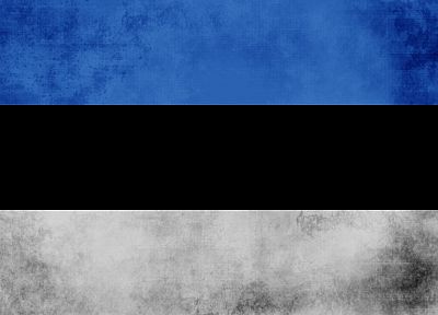 синий, черный цвет, белый, флаги, Эстония - оригинальные обои рабочего стола