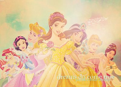 Disney Company, принцесса, Белоснежка, Мулан, Русалочка, Aladdin, Спящая красавица, Красавица и чудовище, Дисней принцессы, Belle ( Disney) - оригинальные обои рабочего стола