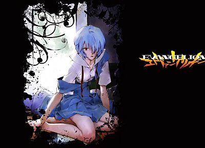 школьная форма, Ayanami Rei, Neon Genesis Evangelion (Евангелион) - случайные обои для рабочего стола