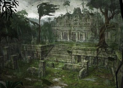 руины, Tomb Raider, Фэнтази - оригинальные обои рабочего стола