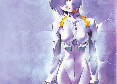Ayanami Rei, Neon Genesis Evangelion (Евангелион) - оригинальные обои рабочего стола