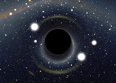 космическое пространство, черная дыра - обои на рабочий стол