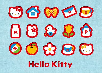 Япония, Hello Kitty, логотипы - обои на рабочий стол
