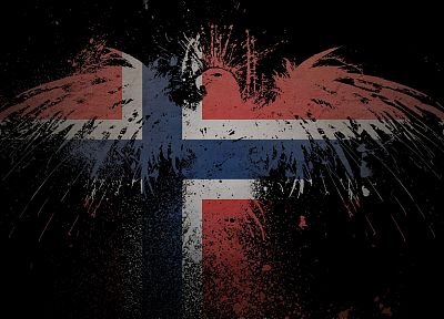Норвегия, флаги - оригинальные обои рабочего стола
