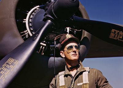 самолет, военный, пилот, Вторая мировая война, транспортные средства - обои на рабочий стол