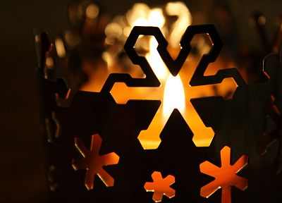 рождество, снежинки, свечи - случайные обои для рабочего стола