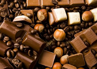 шоколад, орехи - случайные обои для рабочего стола