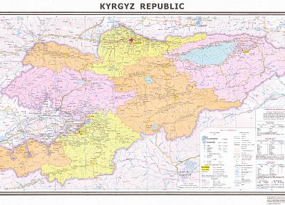 карты, Киргизия - оригинальные обои рабочего стола