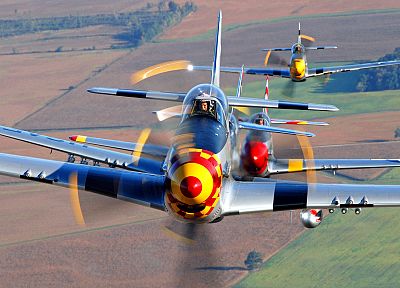 самолет, P - 51 Mustang - случайные обои для рабочего стола