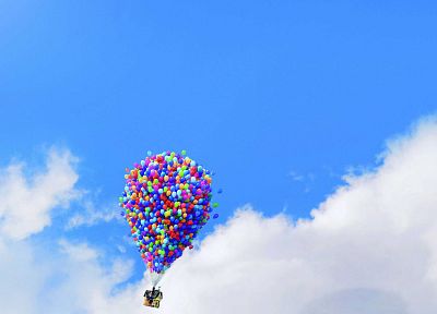 Pixar, Вверх ( фильм ), воздушные шары, постеры фильмов - случайные обои для рабочего стола