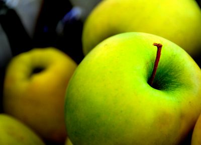 зеленые яблоки, яблоки - оригинальные обои рабочего стола