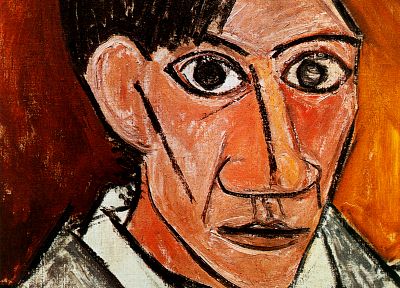 Пабло Пикассо, автопортрет - оригинальные обои рабочего стола