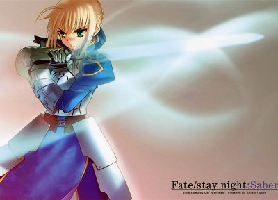 Fate/Stay Night (Судьба), Сабля, Fate series (Судьба) - оригинальные обои рабочего стола