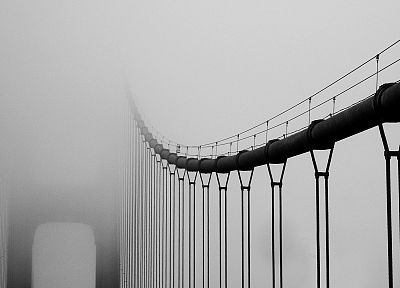туман, мосты - копия обоев рабочего стола
