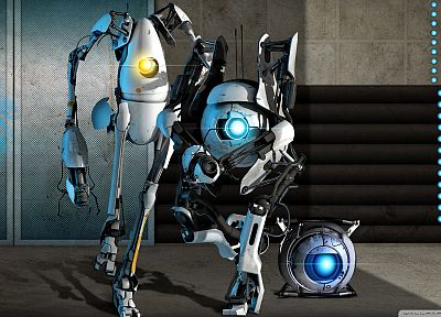 атлас, Portal 2, Уитли, P - тело - оригинальные обои рабочего стола