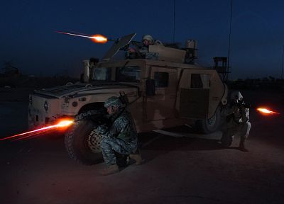 солдаты, армия, Humvee - обои на рабочий стол