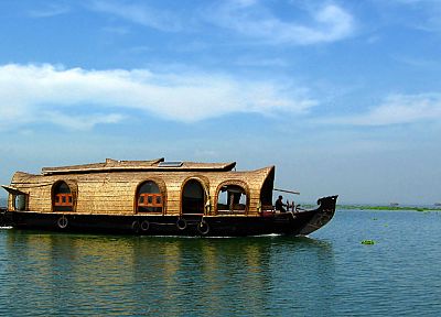 Индия, лодки, транспортные средства - оригинальные обои рабочего стола