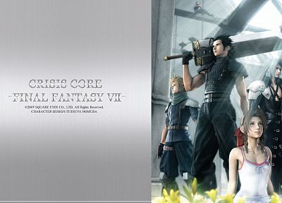 Final Fantasy, Final Fantasy VII, Сефирот, Crisis Core, Cloud Strife, Зак ярмарка, Айрис Гейнсборо - оригинальные обои рабочего стола
