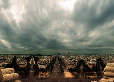 Париж, города, Франция, городской, здания, пасмурно - похожие обои для рабочего стола