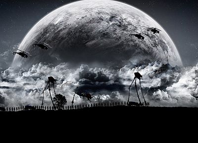Луна, цифровое искусство, произведение искусства, Half-Life 2 - оригинальные обои рабочего стола