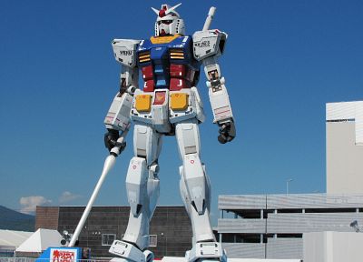Gundam, статуи - обои на рабочий стол