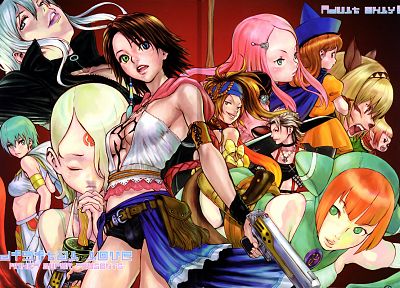 Final Fantasy, Rikku, Юна - обои на рабочий стол