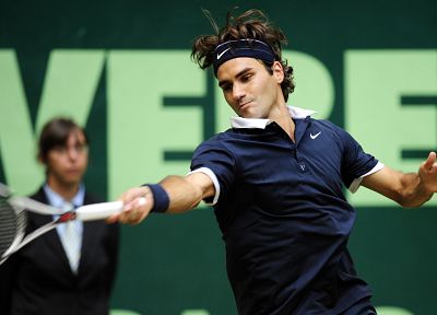 спортивный, люди, теннис, Роджер Федерер, теннисные ракетки - копия обоев рабочего стола