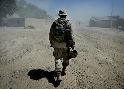 солдаты, война, дым, Ирак - копия обоев рабочего стола