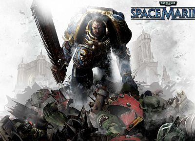 Warhammer, spacemarine - оригинальные обои рабочего стола