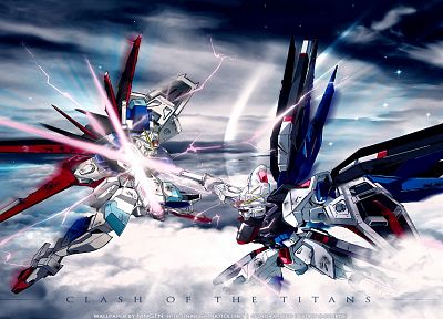 Gundam, Gundam Seed Destiny, Gundam битва - копия обоев рабочего стола