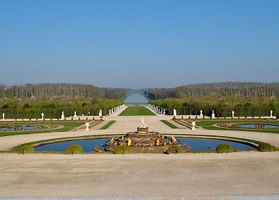 Франция, Версаль, фонтан, Latone водоём - оригинальные обои рабочего стола