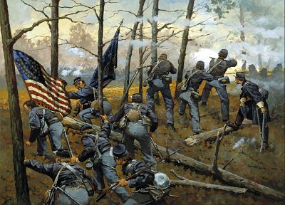 солдаты, США, Гражданская война - оригинальные обои рабочего стола
