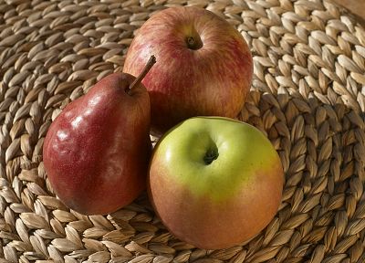 фрукты, груши, яблоки - оригинальные обои рабочего стола