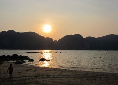 закат, пейзажи, Таиланд, пляжи - оригинальные обои рабочего стола