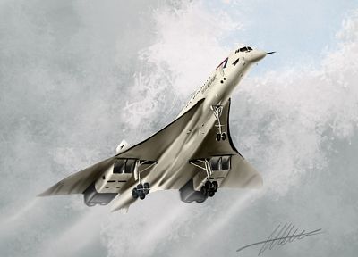 самолеты, авиалайнеры, Concorde - копия обоев рабочего стола
