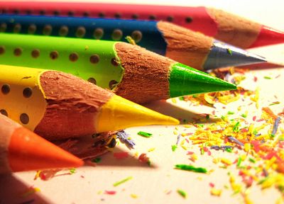 многоцветный, макро, карандаши - обои на рабочий стол